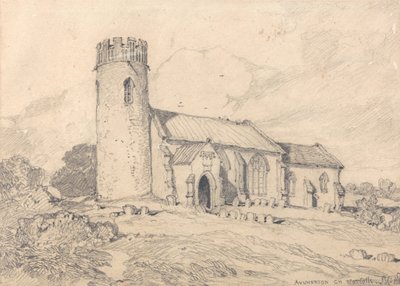 Aylmerton Kirche; Norfolk, von Südwesten von John Sell Cotman
